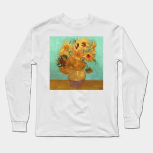 Vincent Van Gogh Twelve Sunflowers In A Vase Long Sleeve T-Shirt